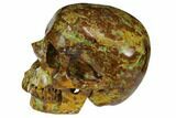 Realistic, Polished Autumn Jasper Skull #116559-1